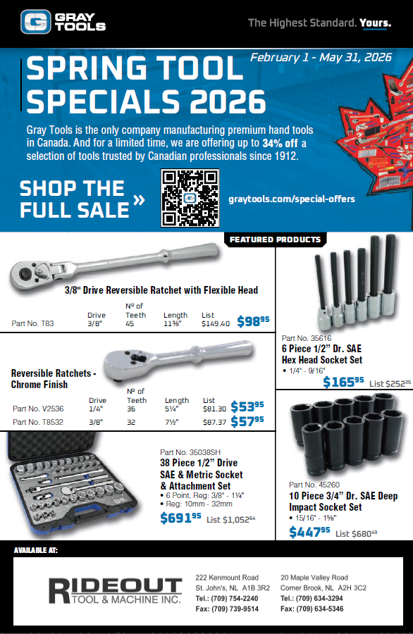 Gray Hand Tools Spring 2026