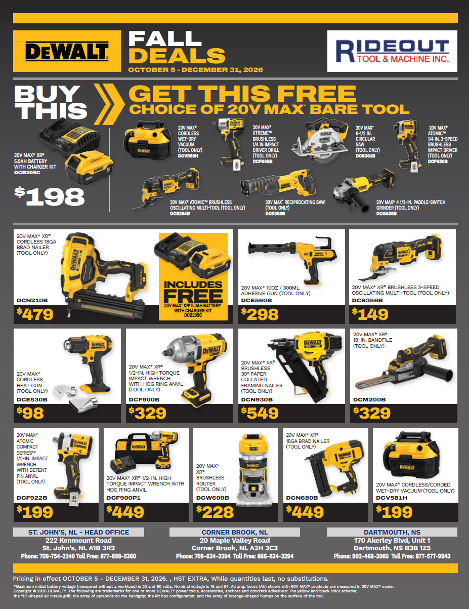 DeWalt Deals Fall 2026